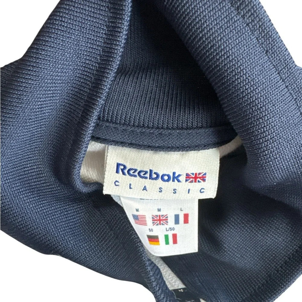 Vintage Reebok Track Style Jacket Men’s Size Medium RUN DMC Style‎ Multicolored - Picture 8 of 9